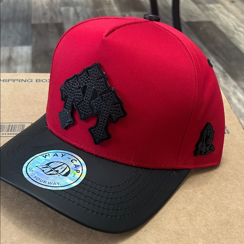 Red and Black Kids Cap